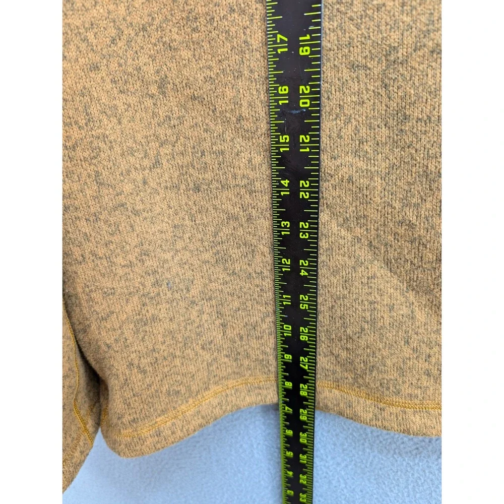 The North Face Fleece Pullover Gordon Lyons 1/4 Zip Sweater Men's XL Yellow Navy
